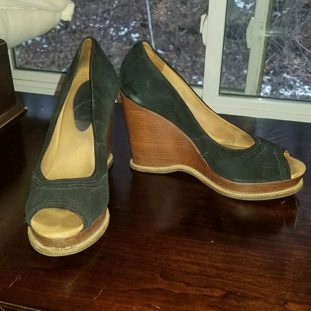Michael Kors suede wedges
